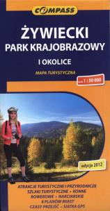Okładka książki Żywiecki Park Krajobrazowy i okolice mapa turystyczna
