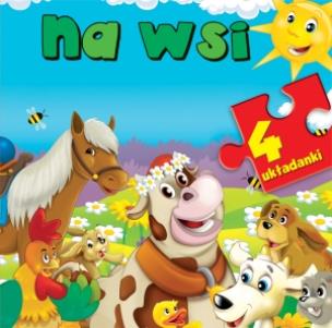 Okładka książki 4 układanki - Na wsi