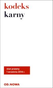 Okładka książki Kodeks karny 01.09.2014