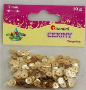 Okładka książki CEKINY PLATYNOWE KOLKA 7MM 10G BPZ C07/1507-TITANUM