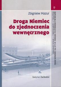 Okładka książki Droga Niemiec do zjednoczenia wewnętrznego