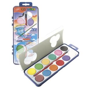 Opakowanie Farby akwarelowe szkolne 12 kolorów