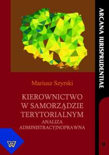 Okładka książki Kierownictwo w samorządzie terytorialnym