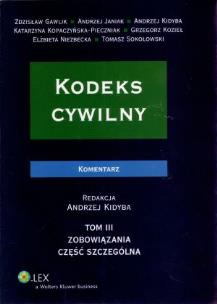 Okładka książki Kodeks cywilny Komentarz t.3