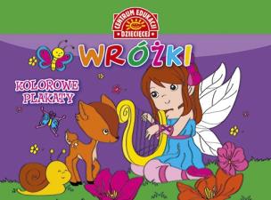 Okładka książki KOLOROWE PLAKATY. WRÓŻKI