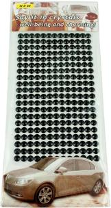 Opakowanie Kryształki samoprzylepne ozdobne zestaw 260 sztuk czarny