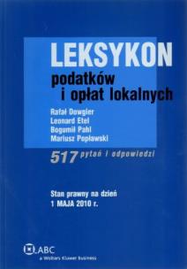 Okładka książki Leksykon podatków i opłat lokalnych