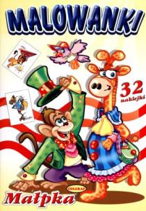 Okładka książki Malowanki - Małpka