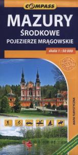 Opakowanie Mazury środkowe Pojezierze Mrągowskie Mapa turystyczna 1:50 000