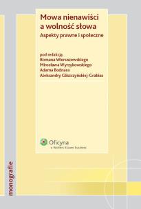 Okładka książki Mowa nienawiści a wolność słowa
