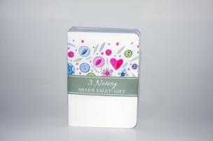 Opakowanie Notesiki Gwiazdy i guziki 3 sztuki