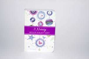 Opakowanie Notesiki Serce i gwiazdy 3 sztuki