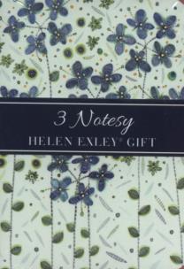 Opakowanie Notesiki zielone kwiaty 3 sztuki