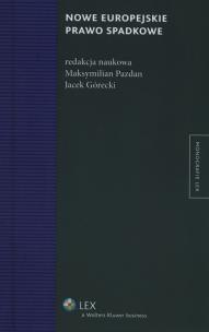 Okładka książki Nowe europejskie prawo spadkowe