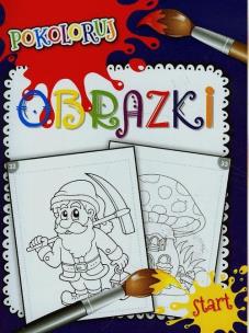 Okładka książki Obrazki. Pokoloruj