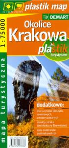 Okładka książki Okolice Krakowa. Mapa turystyczna w skali 1:75 000
