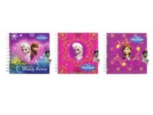 Opakowanie Pamiętnik spiralny z kłódką Kraina Lodu