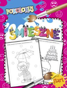 Okładka książki Pokoloruj . Śmieszne obrazki