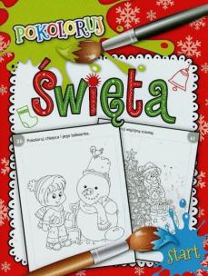 Okładka książki Pokoloruj. Święta