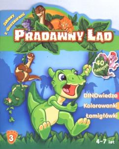 Okładka książki Pradawny Ląd 03 - Zabawy z dinozaurami