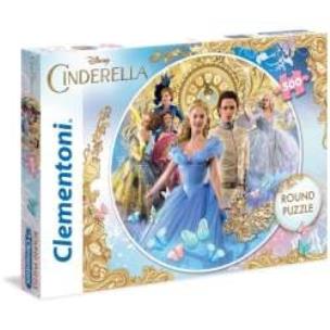 Opakowanie Puzzle 500 Okrągłe Kopciuszek filmowy