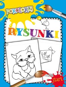 Okładka książki Rysunki. Pokoloruj