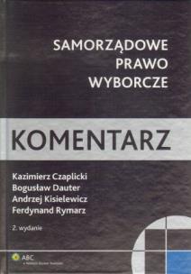 Okładka książki Samorządowe prawo wyborcze Komentarz
