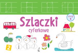 Okładka książki Szlaczki cyferkowe zeszyt 4