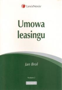 Okładka książki Umowa leasingu