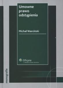 Okładka książki Umowne prawo odstąpienia