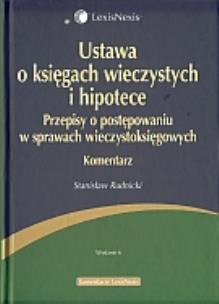Okładka książki Ustawa o księgach wieczystych i hipotece