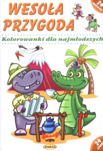 Okładka książki Wesoła przygoda. Kolorowanki dla najmłodsz. PASJA