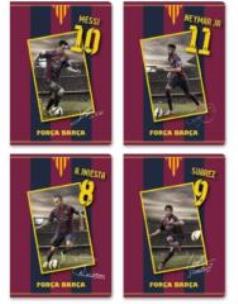 Opakowanie Zeszyt A5/16K trzy linie FCB (20szt) ASTRA