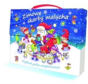 Okładka książki Zimowe skarby malucha. Kuferek pełen niespodzianek