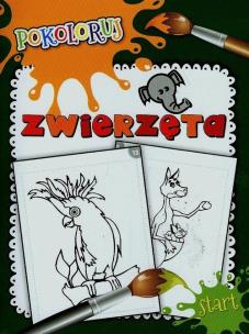 Okładka książki Zwierzęta. Pokoloruj