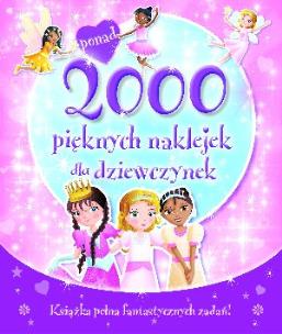 Okładka książki 2000 pięknych naklejek dla dziewczynek