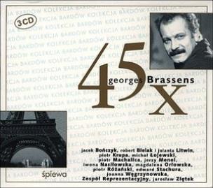 Okładka książki 45 X Georges Brassens