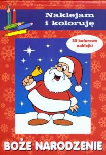 Okładka książki Boże Narodzenie. Naklejam i koloruję