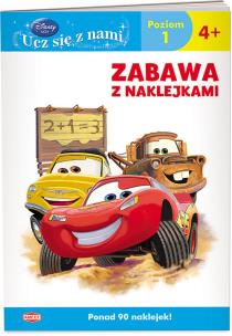 Opakowanie Disney Ucz się z nami Zabawa z naklejkami Auta 4+