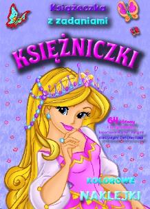 Okładka książki Książeczka z zadaniami. Księżniczki