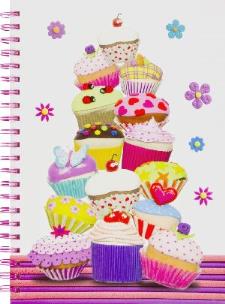 Okładka książki Notatnik A4. Mufinki. Marzipan