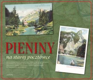 Okładka książki Pieniny na starej pocztówce