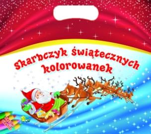 Okładka książki Skarbczyk świątecznych kolorowanek