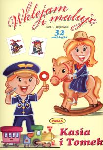 Okładka książki Wklejam i maluję - Kasia i Tomek
