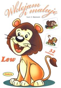 Okładka książki Wklejam i maluję - Lew