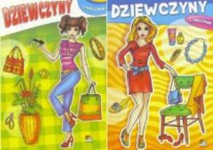 Okładka książki (097) Dziewczyny. Książeczka z naklejkami MIX