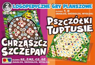 Opakowanie 2 gry Chrząszcz Szczepan /Pszczółki Tuptusie