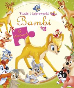 Okładka książki Bambi. Puzzle i kolorowanki
