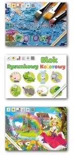 Opakowanie Blok rysunkowy kolorowy A4/20K (20szt) LUCRUM