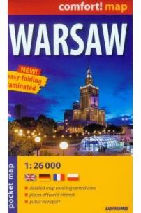 Okładka książki Comfort!map Warsaw pocket 1:26 000